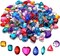 Self Adhesive Craft Jewels Jumbo Bling Crystal Gem Stickers Assorted Shapes Colors Rhinestone Stickers for Arts & Crafts Projects Pack of 110